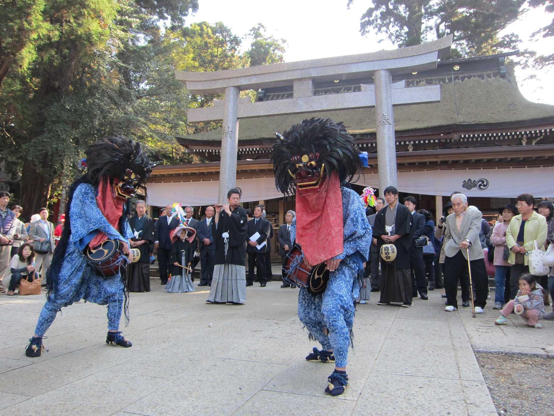 上泉の獅子舞鹿島神宮 奉納平成２６年１１月２３日(日)