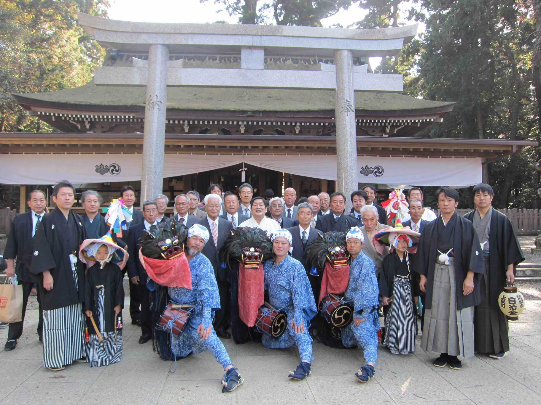 上泉の獅子舞鹿島神宮 奉納平成２６年１１月２３日(日)